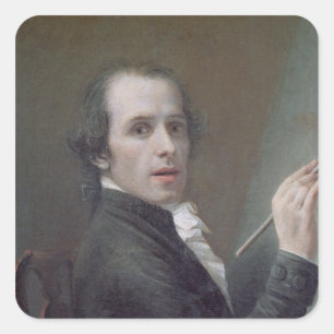 Selbstportrait, 1790 quadratischer aufkleber