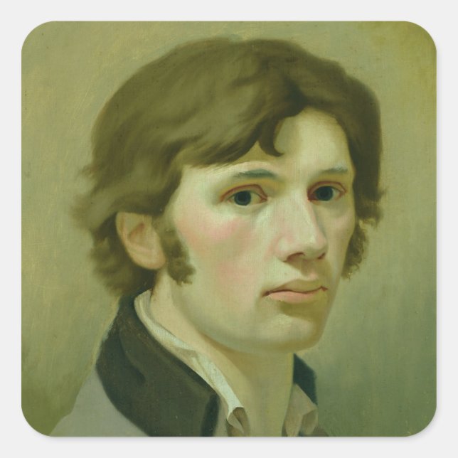 Selbstportrait, 1802 quadratischer aufkleber (Vorderseite)
