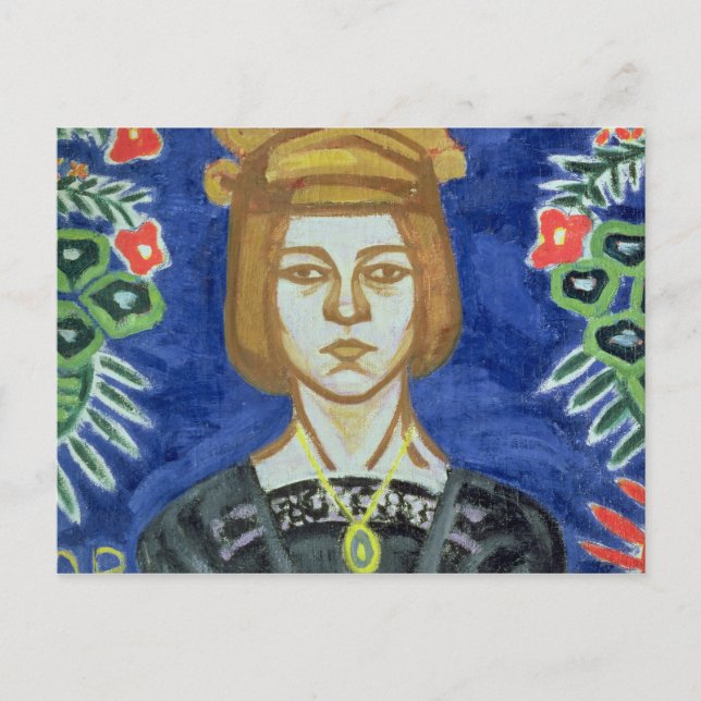 Selbstportrait, 1912-15 postkarte (Vorderseite)