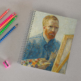 Selbstportrait als Maler von Vincent Van Gogh Notizbuch