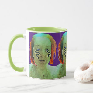 Selbstportrait der Schlange Tasse