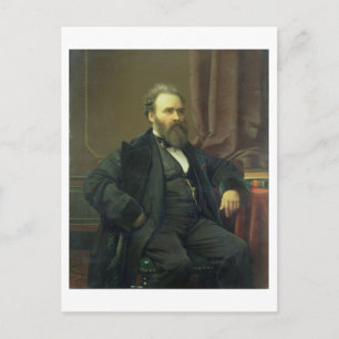 Selbstportrait des Künstlers, 1869 (Öl auf Leinwan Postkarte