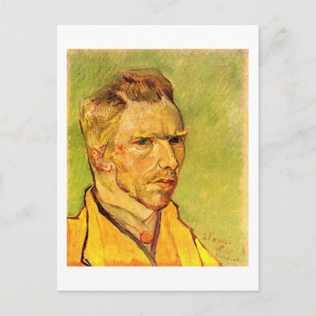 Selbstportrait für Friend Laval, Van Gogh Fine Art Postkarte (Vorderseite)