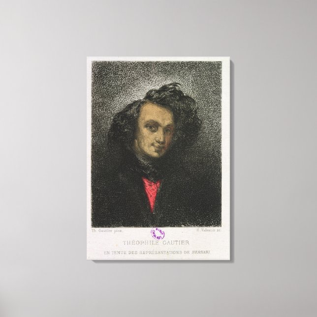 Selbstportrait, für "Hernani" gekleidet Leinwanddruck (Vorderseite)