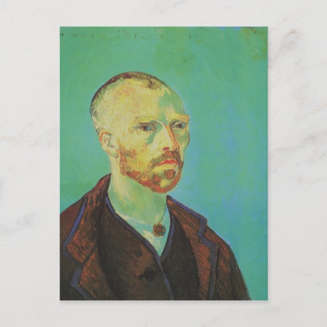 Selbstportrait für Paul Gauguin Van Gogh Fine Art Postkarte (Vorderseite)