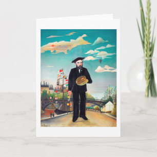 Selbstportrait, Landschaft, Rousseau Karte