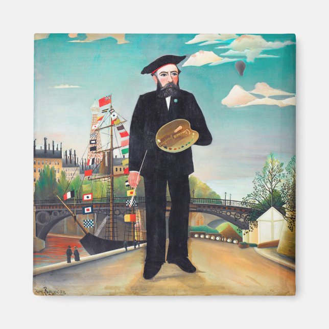 Selbstportrait, Landschaft, Rousseau Magnet (Vorne)