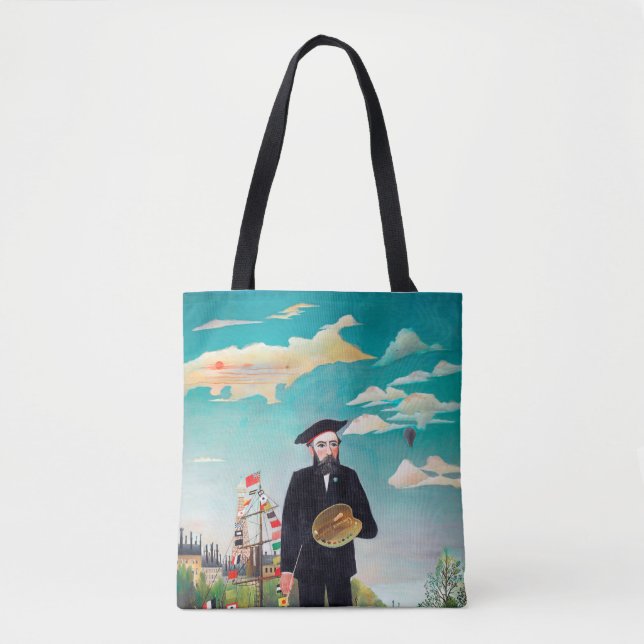 Selbstportrait, Landschaft, Rousseau Tasche (Vorderseite)