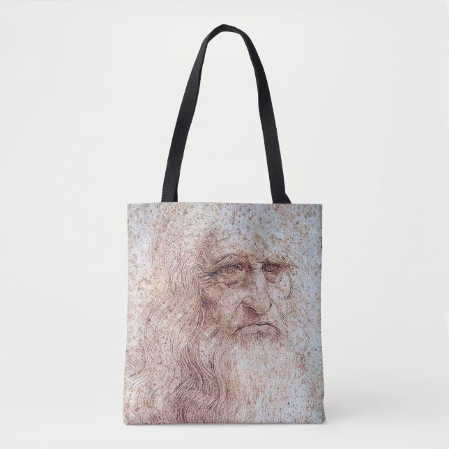 Selbstportrait, Leonardo da Vinci Tasche (Vorderseite)