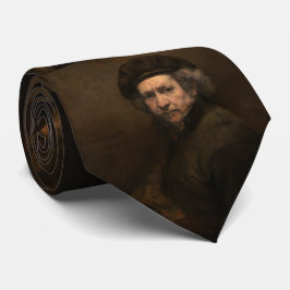 Selbstportrait mit Beret von Rembrandt Krawatte