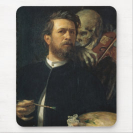 Selbstportrait mit dem Tod als Geiger (von Böcklin Mousepad