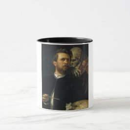 Selbstportrait mit dem Tod als Geiger (von Böcklin Tasse
