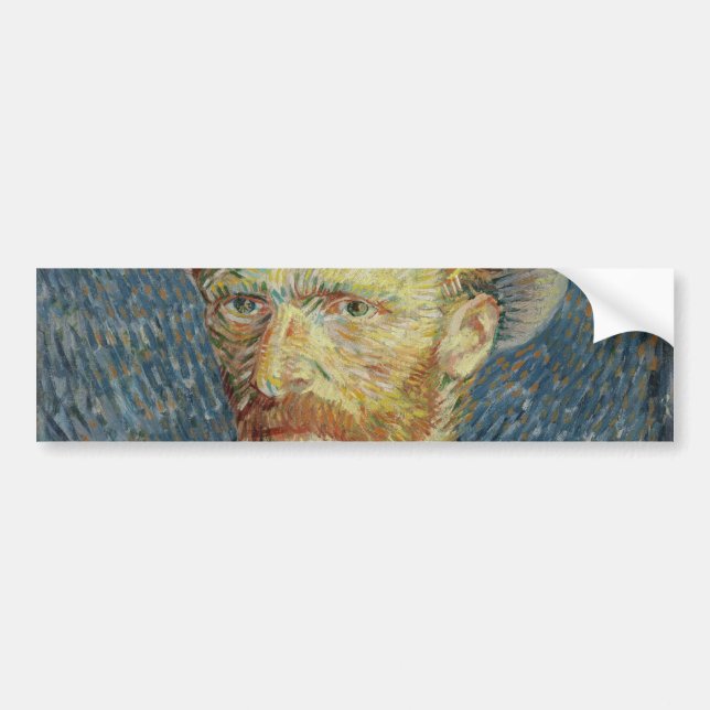 Selbstportrait mit grauem Filzhut von Van Gogh Autoaufkleber (Vorne)