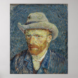 Selbstportrait mit Gray Felt Hat Van Gogh Poster
