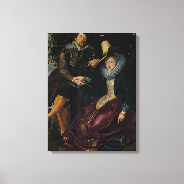 Selbstportrait mit Isabella Brandt Leinwanddruck (Vorderseite)