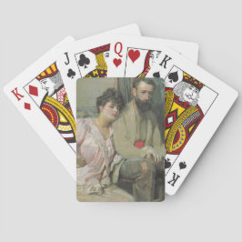 Selbstportrait mit seiner Ehefrau (von Frantisek K Spielkarten