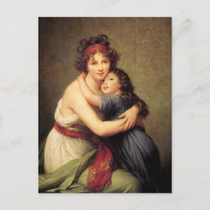 Selbstportrait mit Tochter von Elisabeth Le Brun P Postkarte