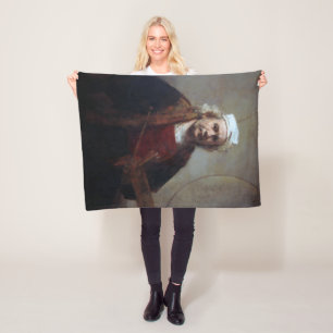 Selbstportrait mit zwei Kreisen, Rembrandt Fleecedecke