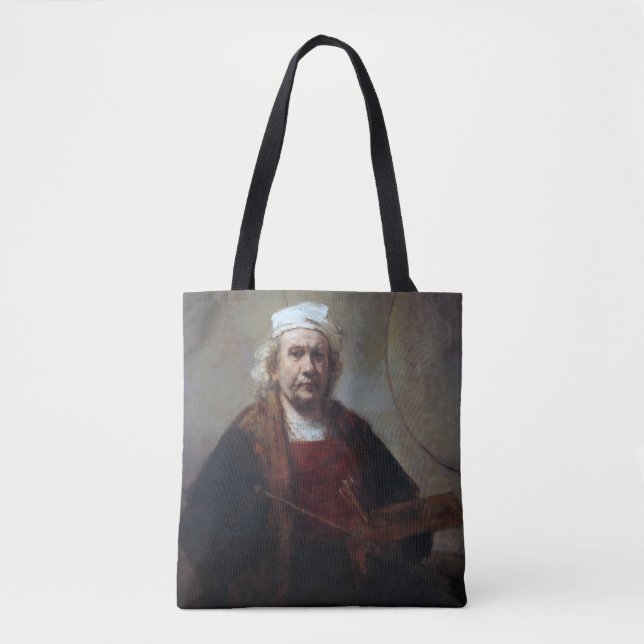 Selbstportrait mit zwei Kreisen, Rembrandt Tasche (Vorderseite)