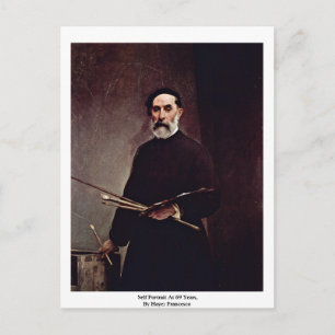 Selbstportrait nach 69 Jahren, von Hayez Francesco Postkarte