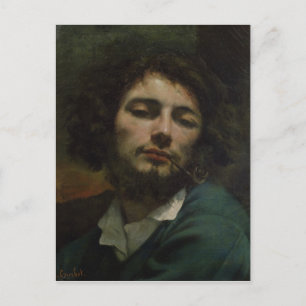 Selbstportrait oder, The Man with a Pipe, c.1846 Postkarte