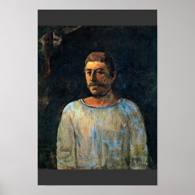 Selbstportrait "Près du Golgotha" "" von Gauguin P Poster (Vorne)