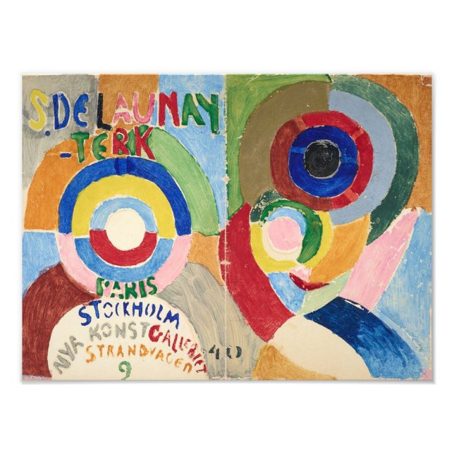 Selbstportrait | Sonia Delaunay-Terk | Fotodruck (Vorne)