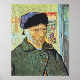 Selbstportrait, verbanntes Ohr von Vincent van Gog Poster