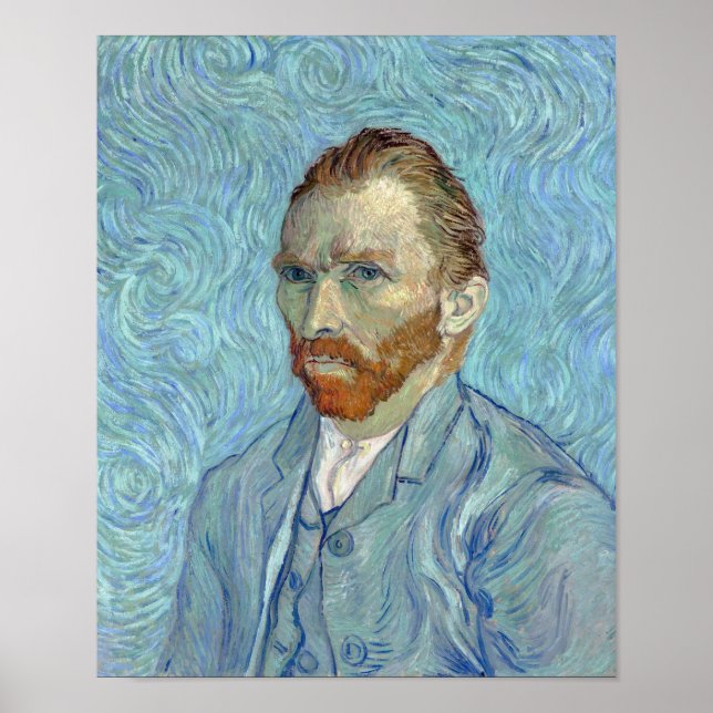 Selbstportrait, Vincent van Gogh, 1889 Poster (Vorne)