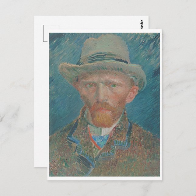 Selbstportrait, Vincent van Gogh Postkarte (Vorne/Hinten)