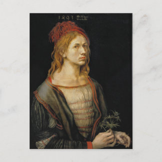 Selbstportrait von Albrecht Durer 1493 Postkarte