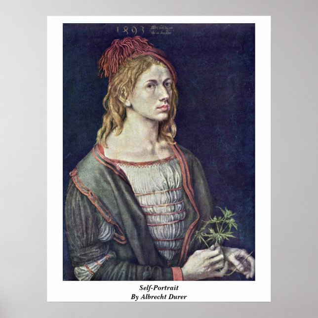 Selbstportrait von Albrecht Durer Poster (Vorne)