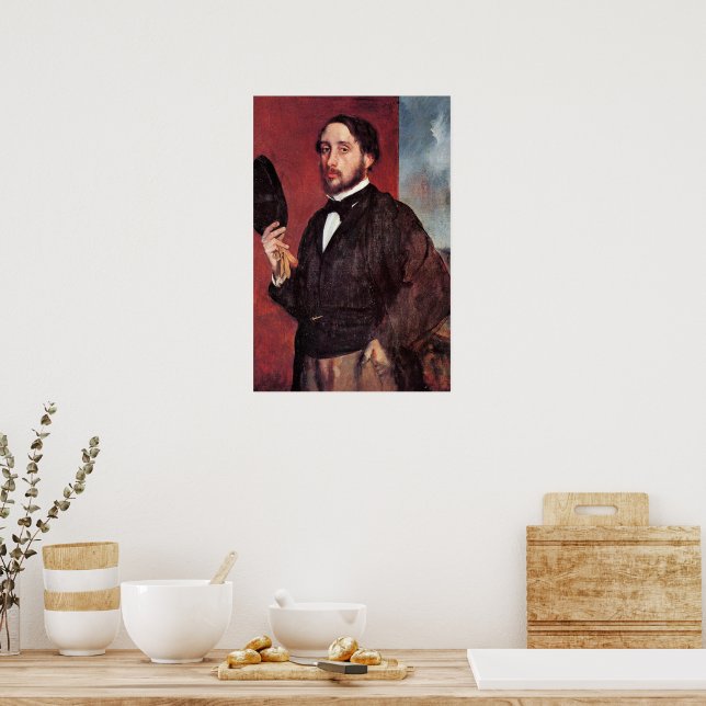 Selbstportrait von Edgar Degas, Poster (Küche)