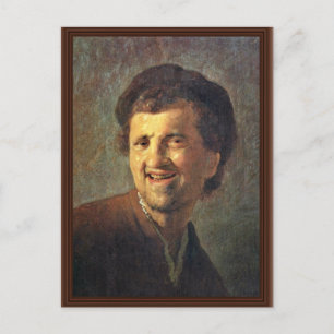 Selbstportrait von Rembrandt Harmensz. Van Rijn Postkarte