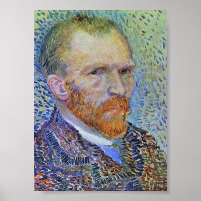 Selbstportrait von Vincent Van Gogh Poster (Vorne)