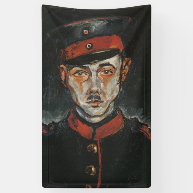 Selbstportrait (von Walter Gramatté) Banner (Vertikal)