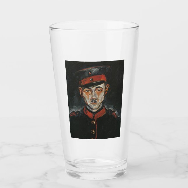 Selbstportrait (von Walter Gramatté) Glas (Vorderseite)