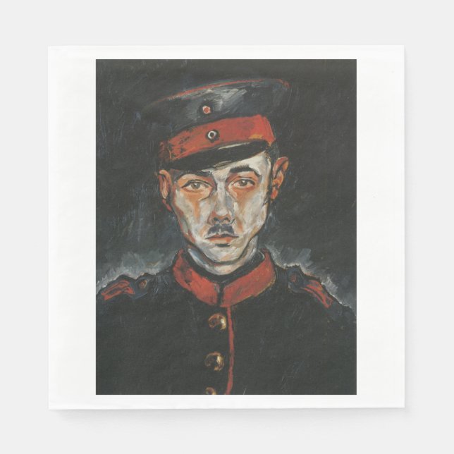 Selbstportrait (von Walter Gramatté) Serviette (Vorderseite)