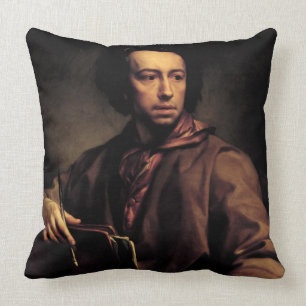 Selbstporträt, 1773 (Öl auf Platte) Kissen
