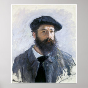 Selbstporträt, 1886, Claude Monet Poster