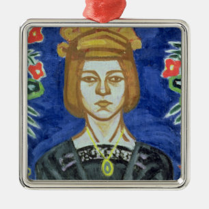 Selbstporträt, 1912-15 silbernes ornament