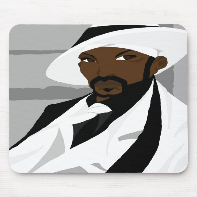 Selbstporträt 6 (Sketchbook Pro) Mousepad (Vorne)