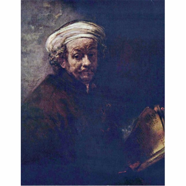 Selbstporträt als der Apostel Paul. Durch Freistehende Fotoskulptur (Vorne)