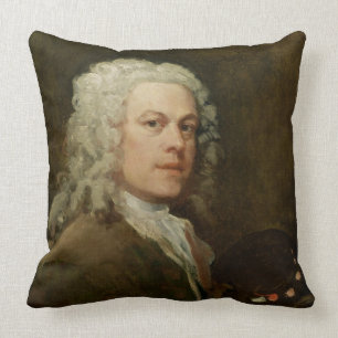 Selbstporträt, c.1735-40 (Öl auf Leinwand) Kissen