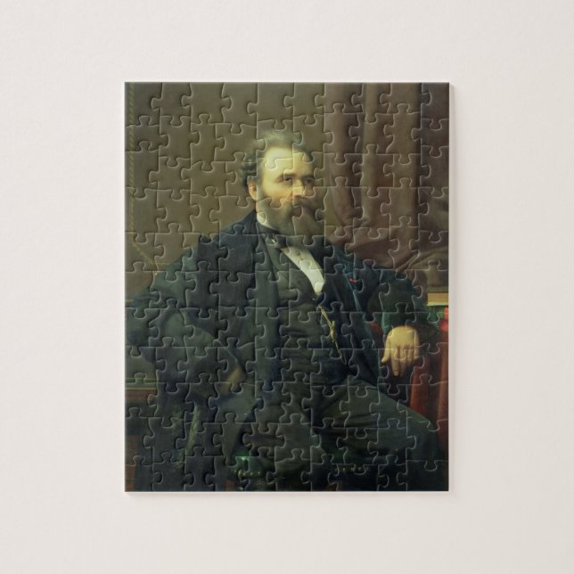 Selbstporträt des Künstlers, 1869 (Öl auf (Vertikal)