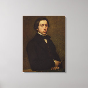 Selbstporträt Edgar Degass , 1855 Leinwanddruck