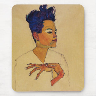 Selbstporträt Egon Schiele Mousepad