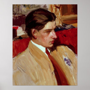 Selbstporträt im Profil Poster