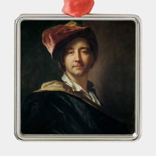 Selbstporträt in einem Turban, 1700 Ornament Aus Metall