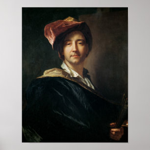 Selbstporträt in einem Turban, 1700 Poster